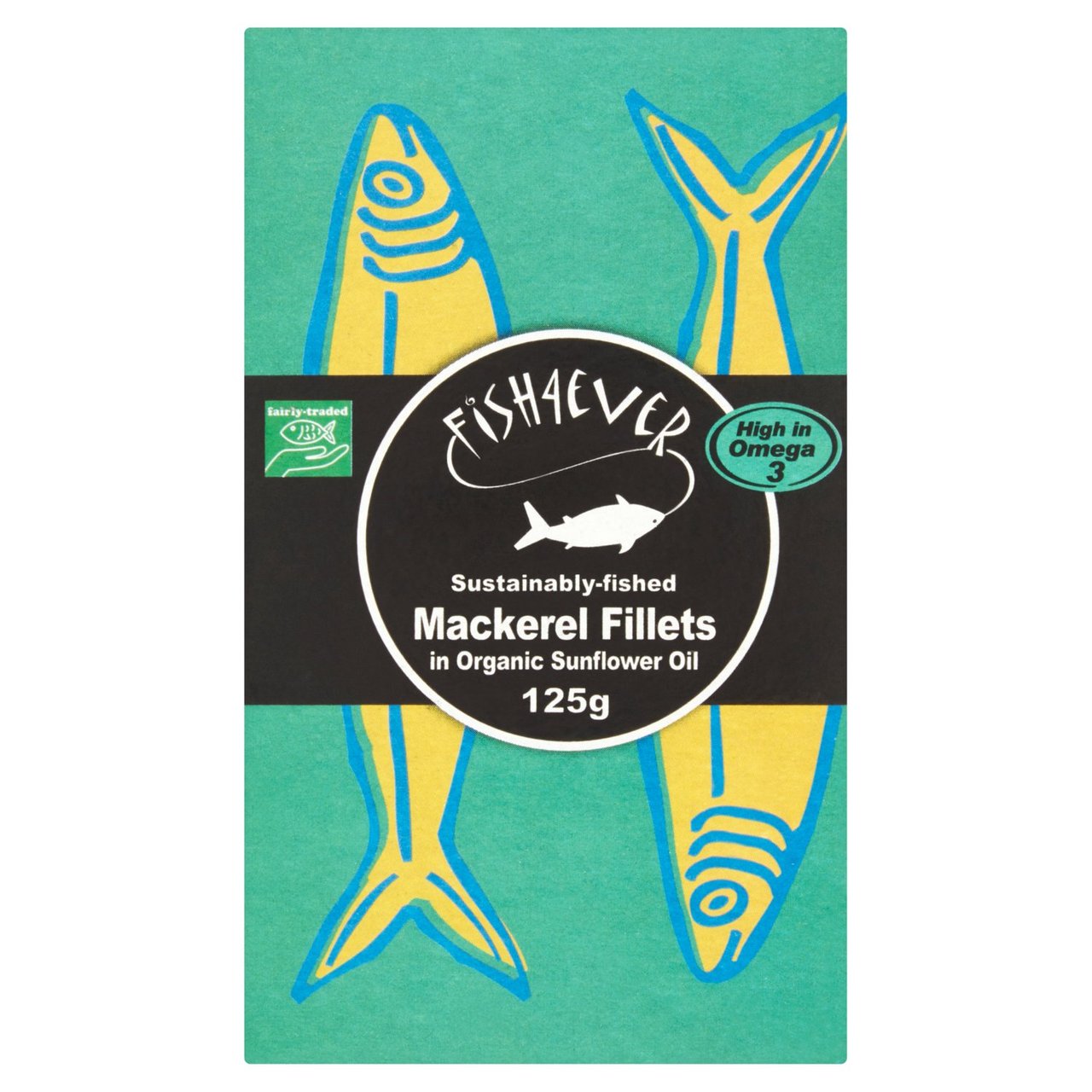 Fish 4 Ever Mackerel Fillets in Organic Sunflower Oil