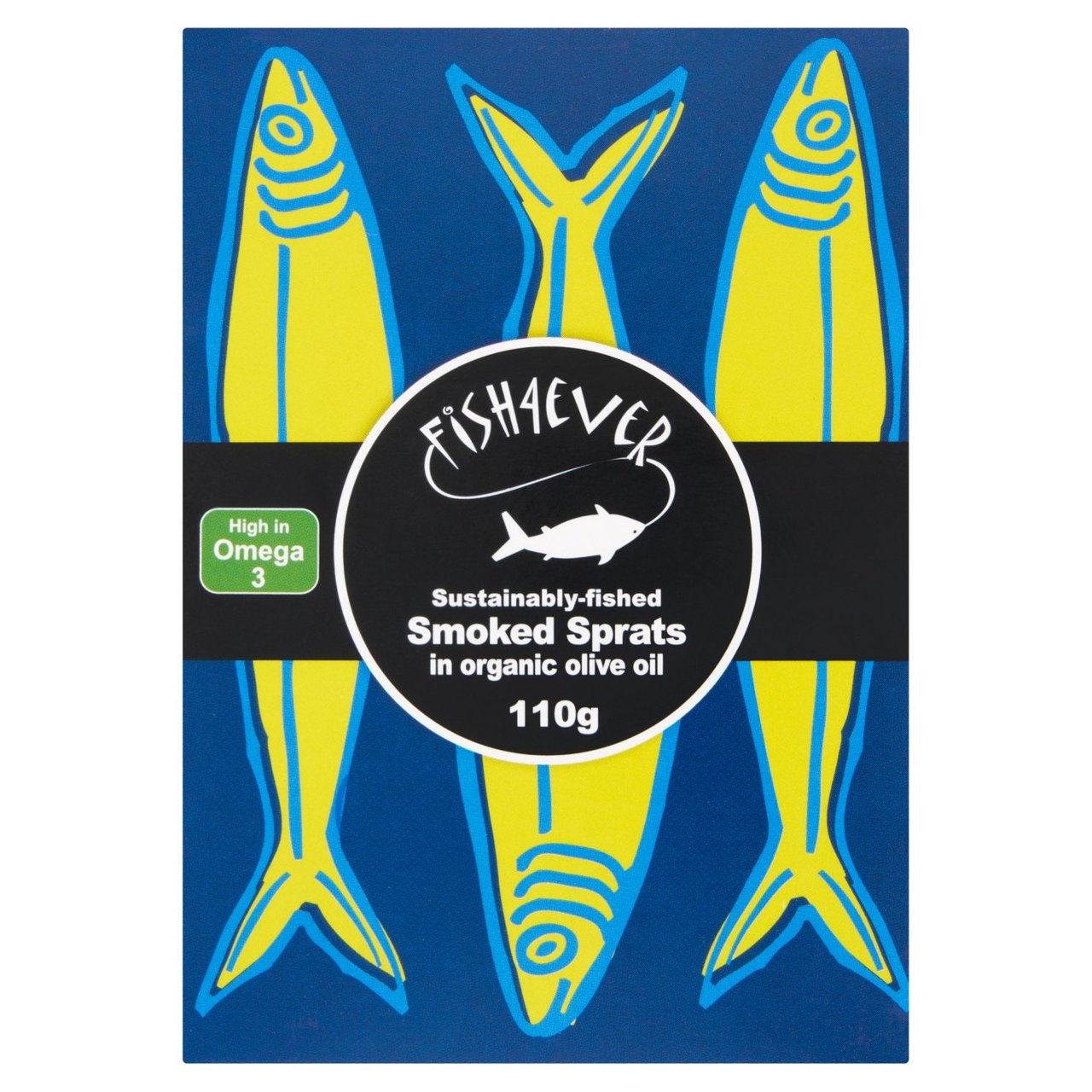 Fish 4 Ever Smoked Sprats in organic extra virgin olive oil