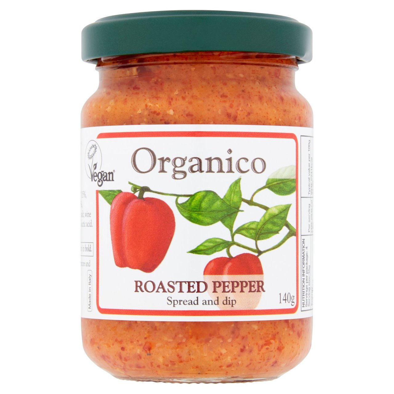 Organico Roasted Pepper Spread & Dip