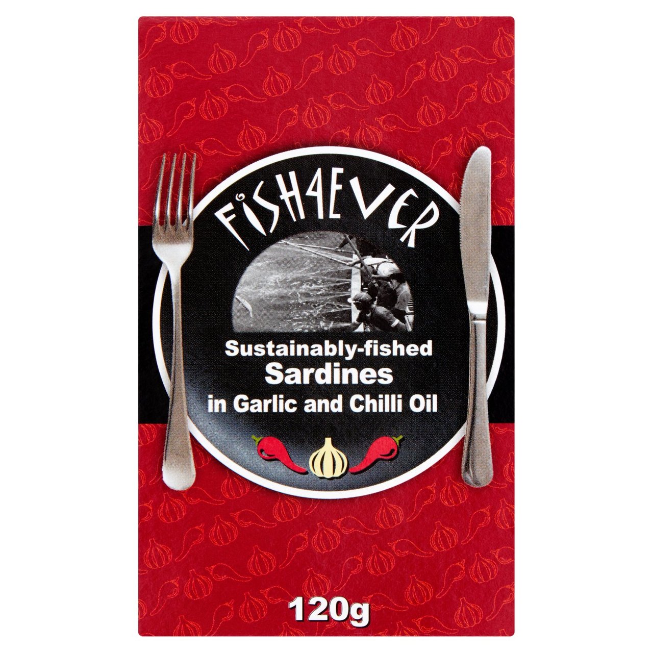 Fish 4 Ever Sardines in Organic Olive Oil, Chilli & Garlic