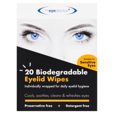 The Eye Doctor 20 Biodegradable Eyelid Wipes