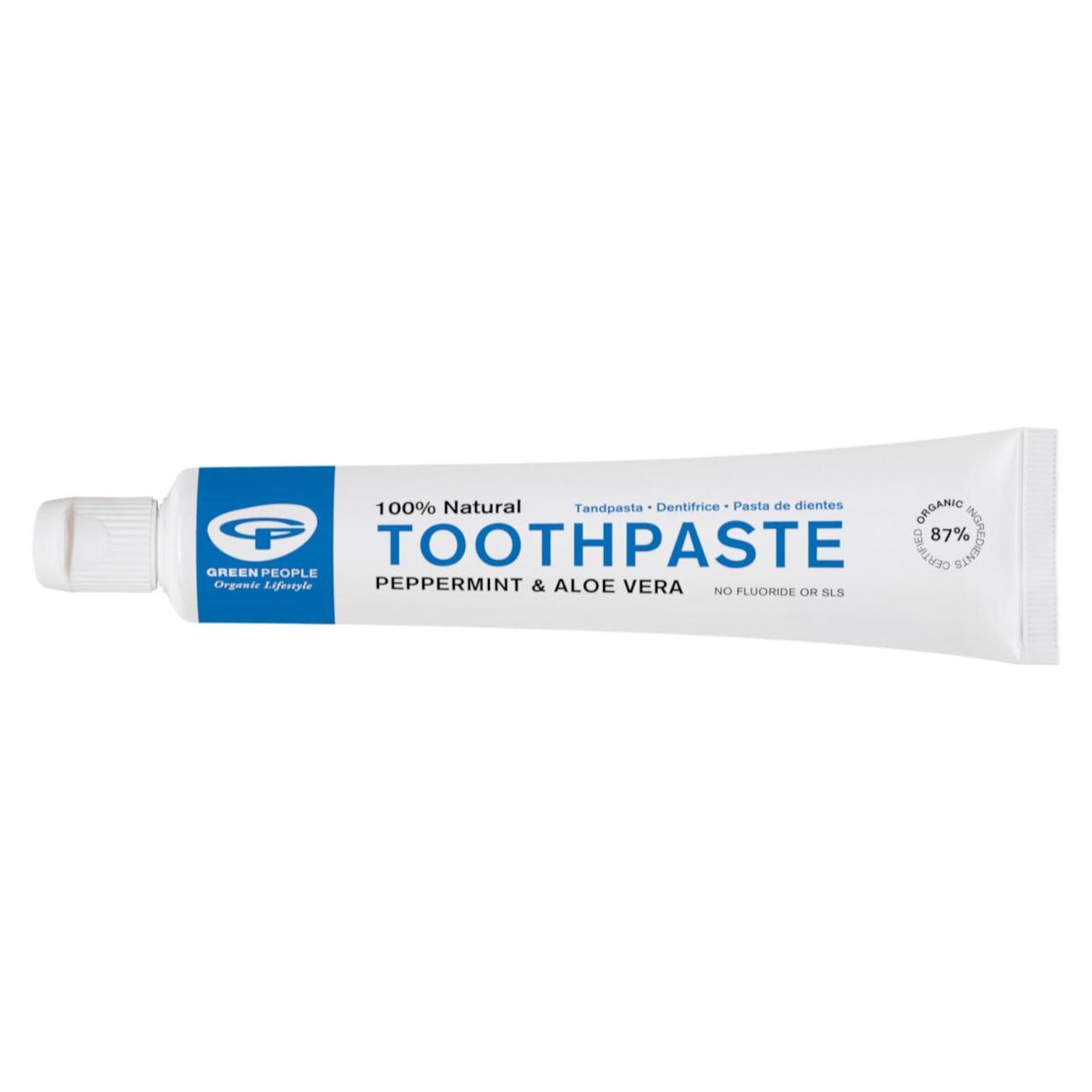 Green People Organic Toothpaste Peppermint & Aloe Vera, Vegan