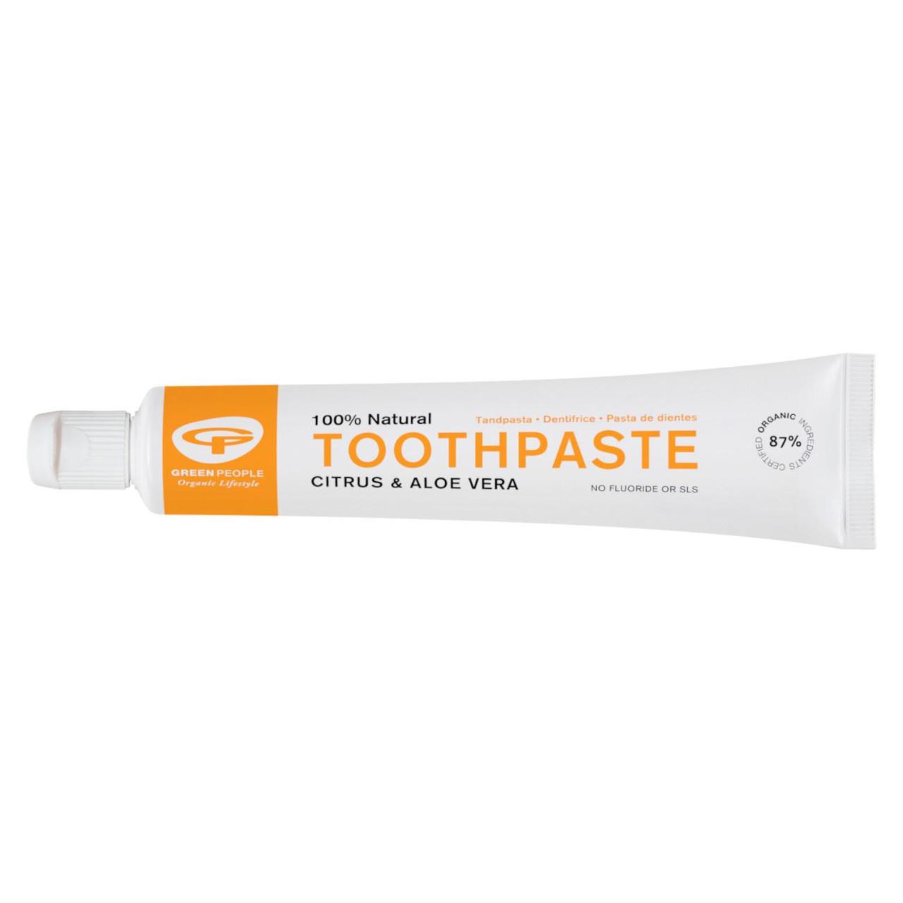 Green People Organic Toothpaste, Citrus & Aloe Vera, Vegan