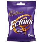 Cadbury Chocolate Eclairs Sweets Bag 166g