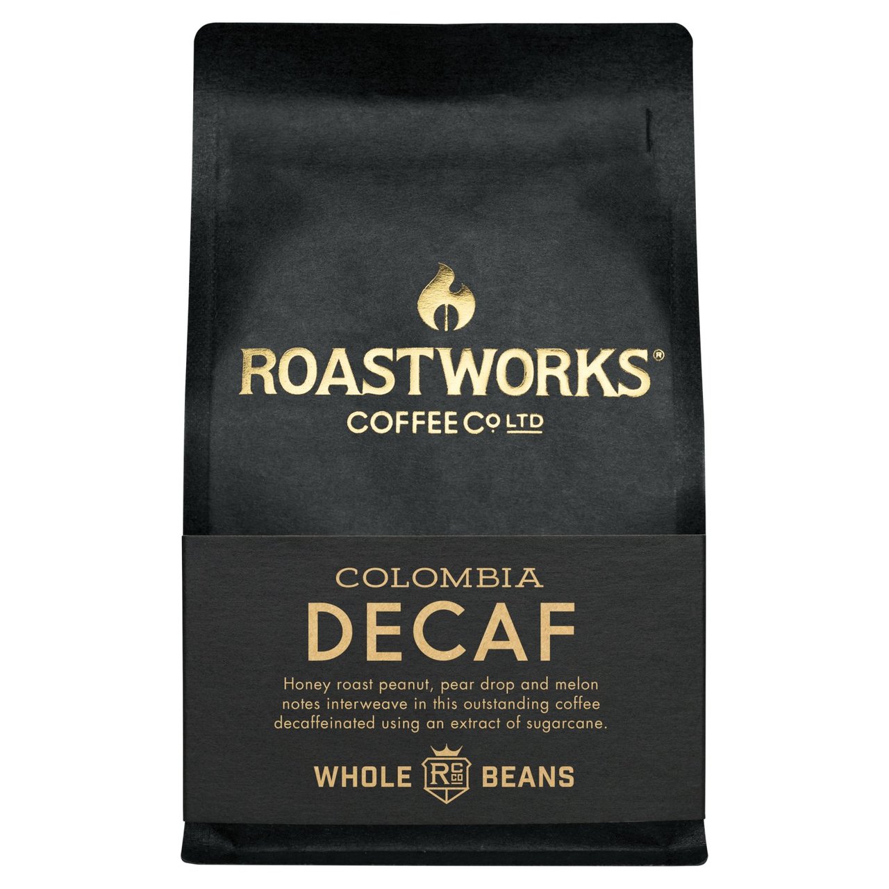 Roastworks Decaf Colombia Whole Bean Coffee