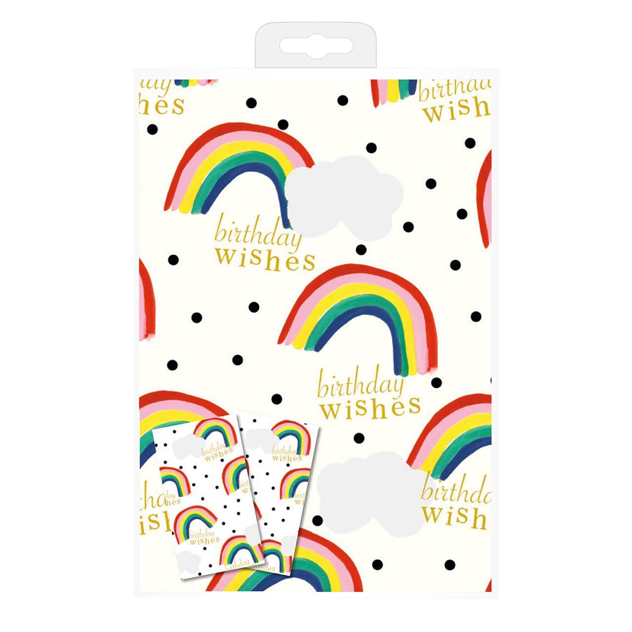 Caroline Gardner Rainbow Gift Wrap Sheets & Tags