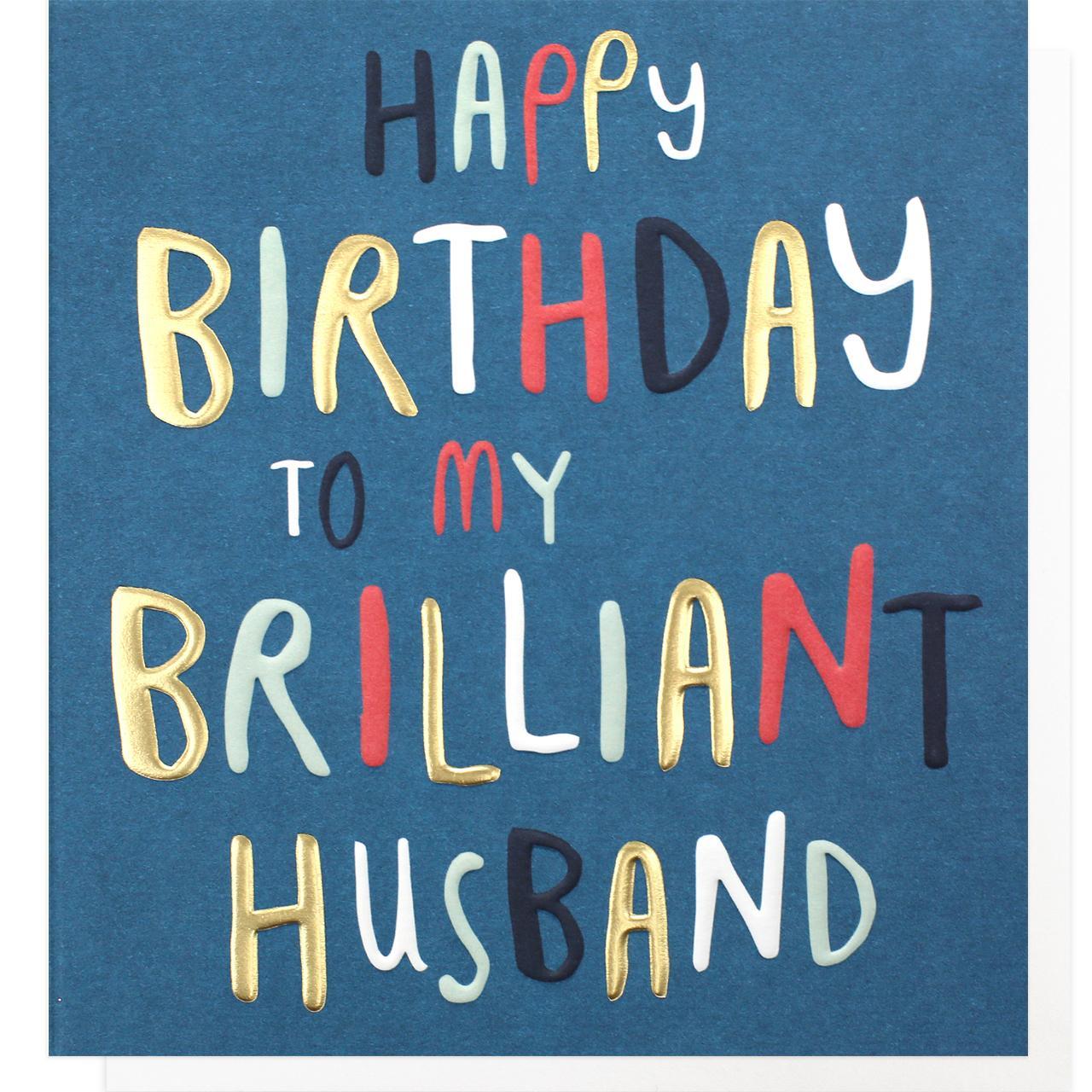 Brilliant Husband Birthday Card