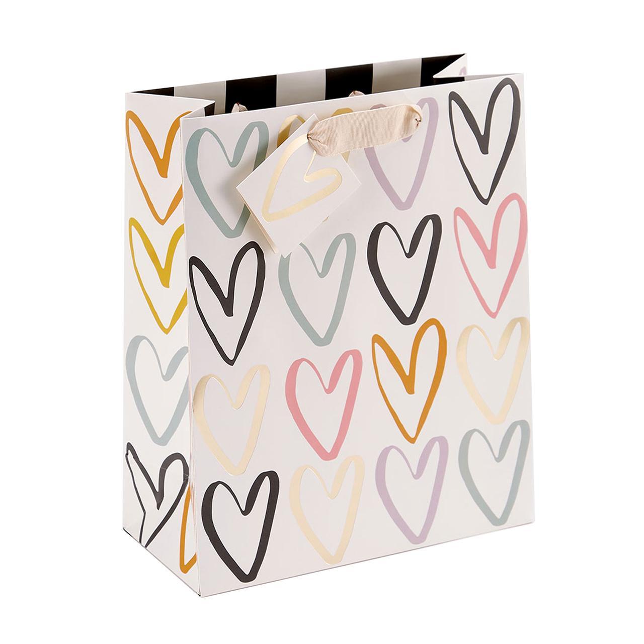 Caroline Gardner Hearts Large Gift Bag