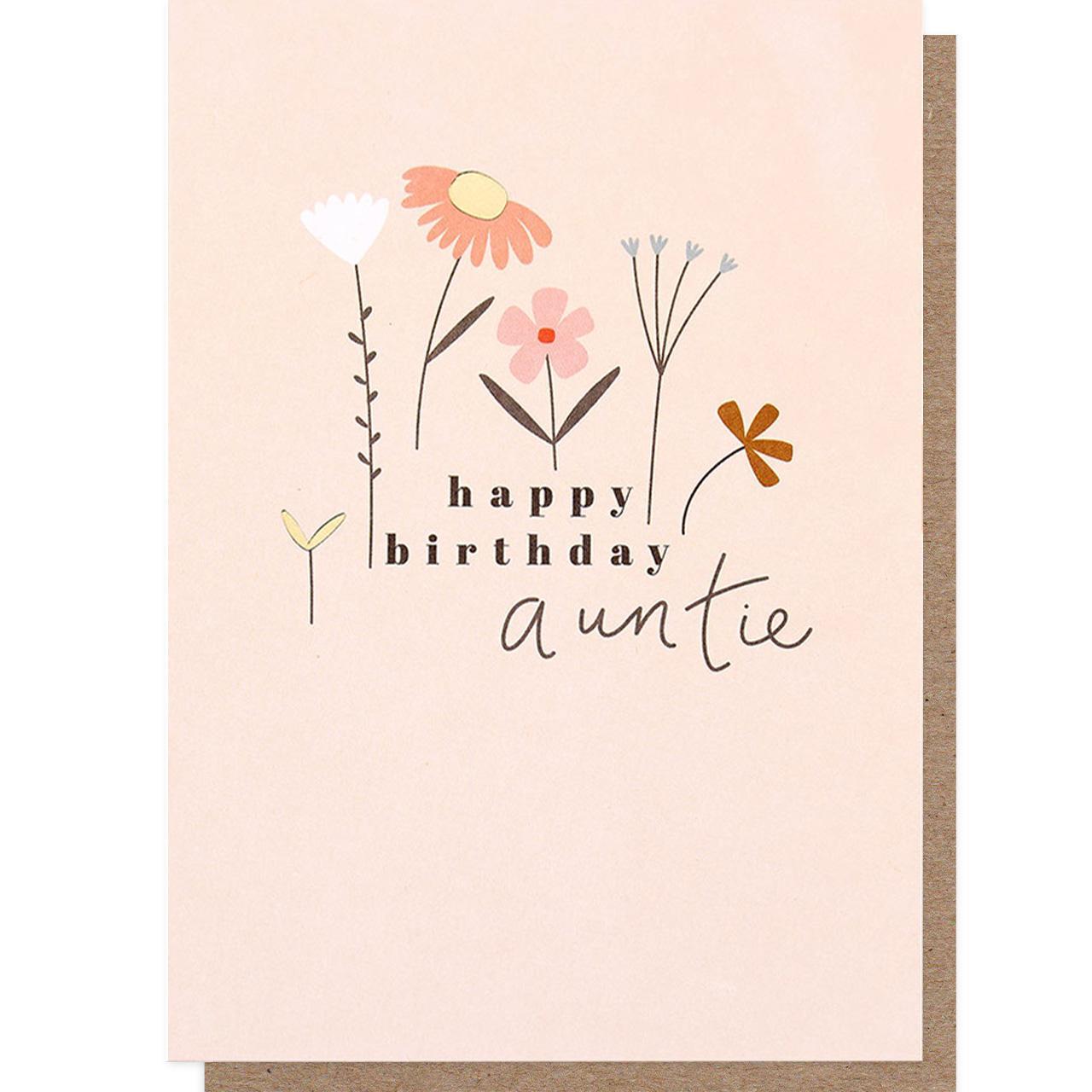 Caroline Gardner Happy Birthday Auntie Card