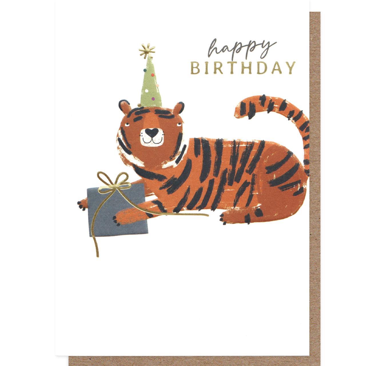 Caroline Gardner Tiger Birthday Card