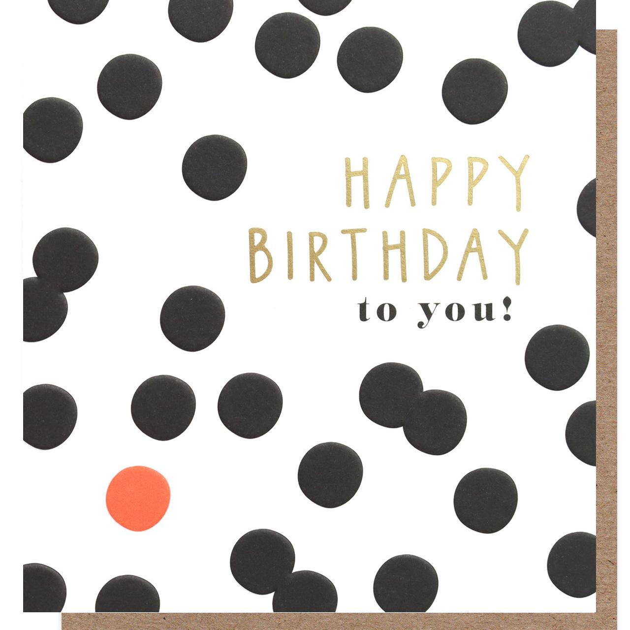 Caroline Gardner Spot Birthday Card