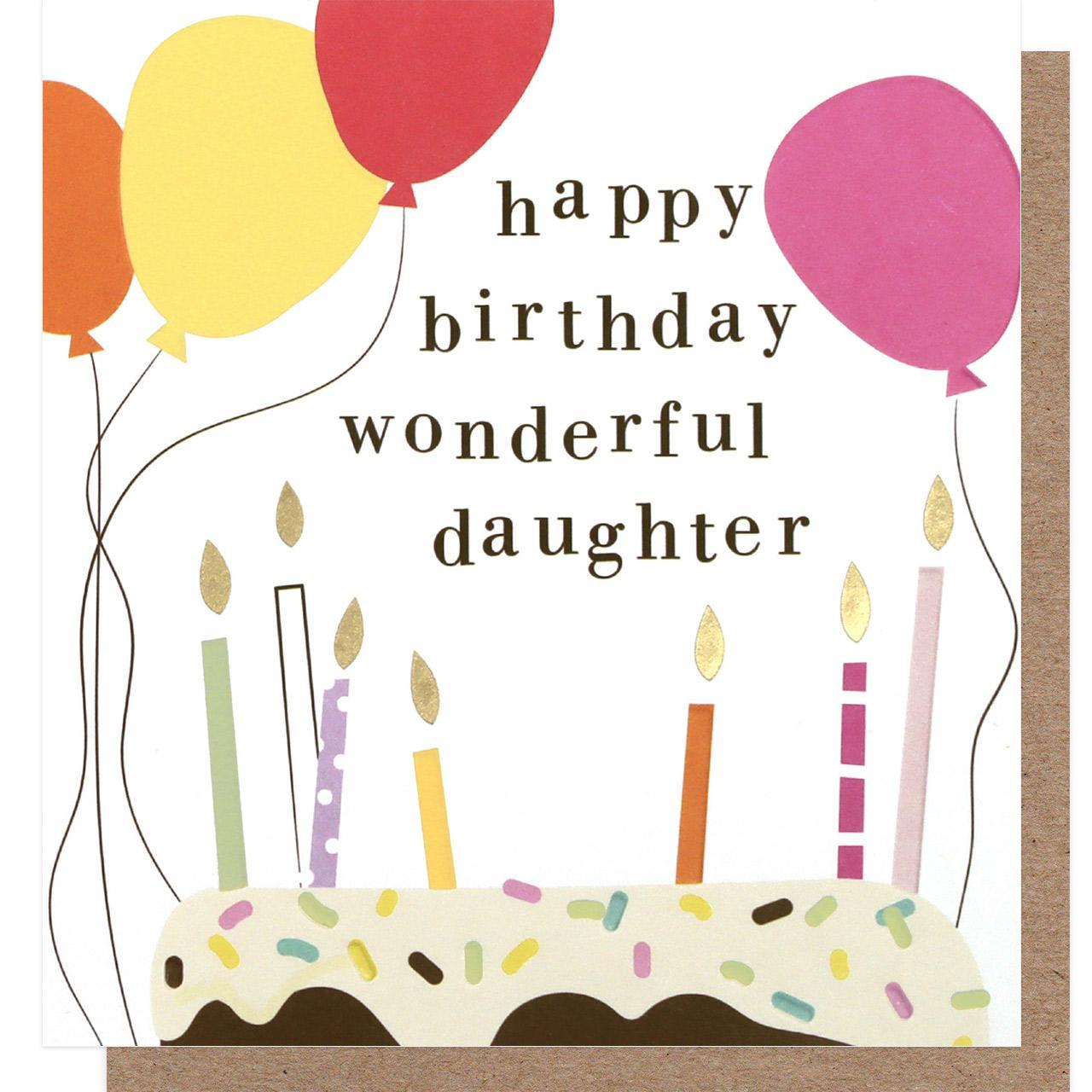 Wonderful Daughter Birthday Card