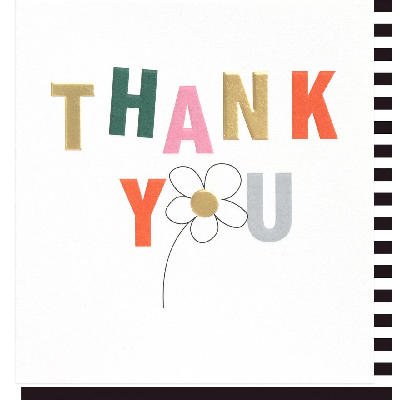 Flower Thank You Card