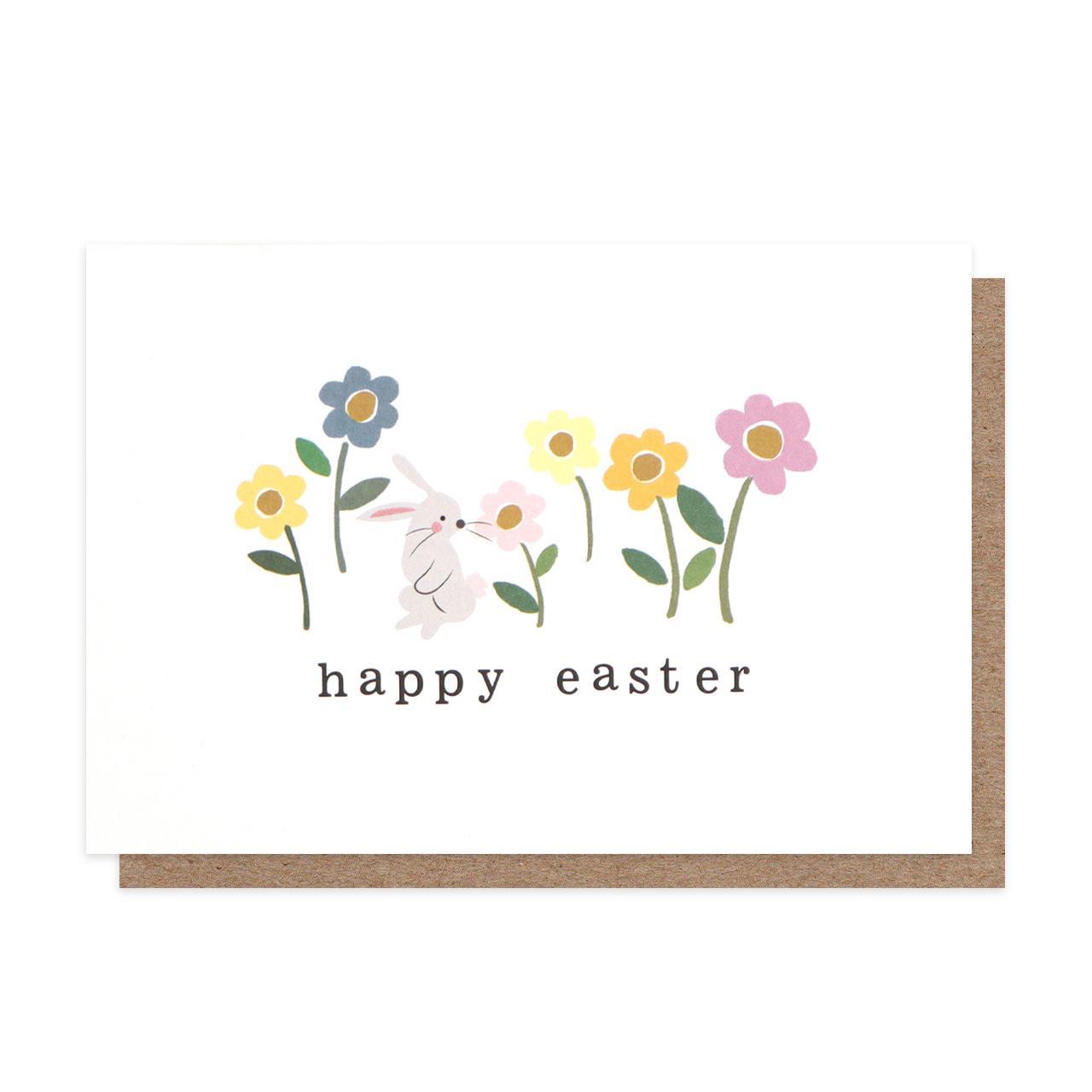 Bunny with Flowers Easter Card Pack