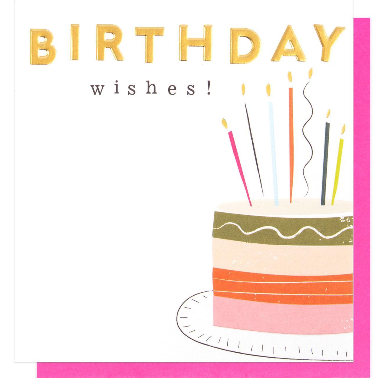 Caroline Cardner Cake Candles Birthday Card