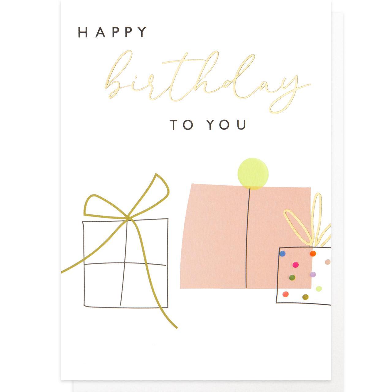 Caroline Gardner Presents Birthday Card