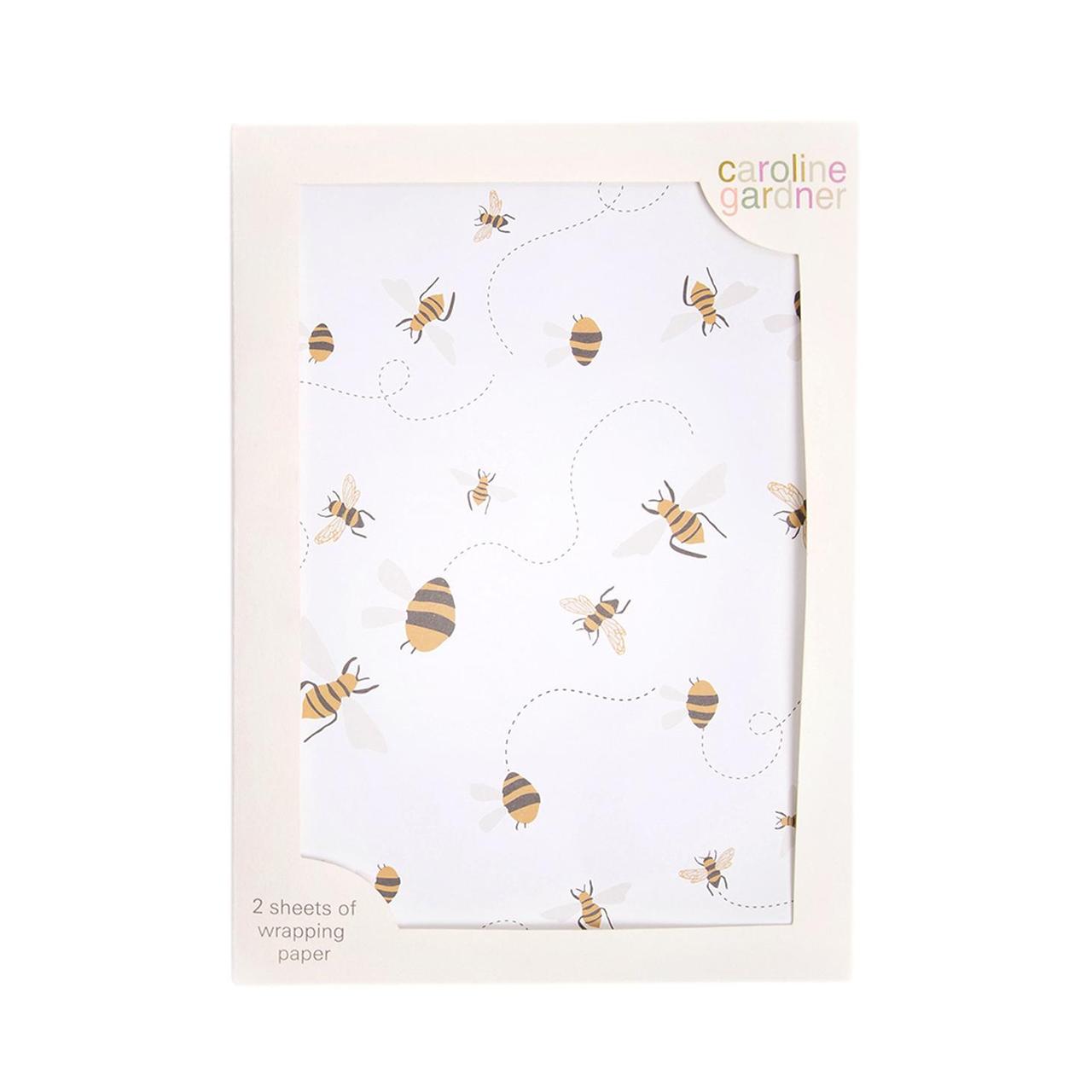 Caroline Gardner Bees Gift Wrap Sheets