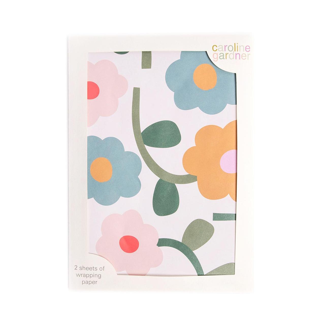 Caroline Gardner Floral Gift Wrap Sheets