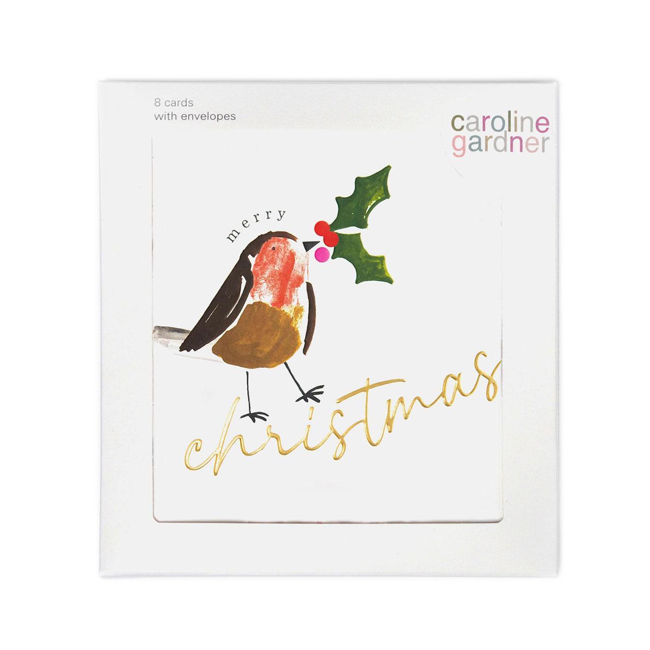 Caroline Gardner Robin Charity Christmas Card Pack