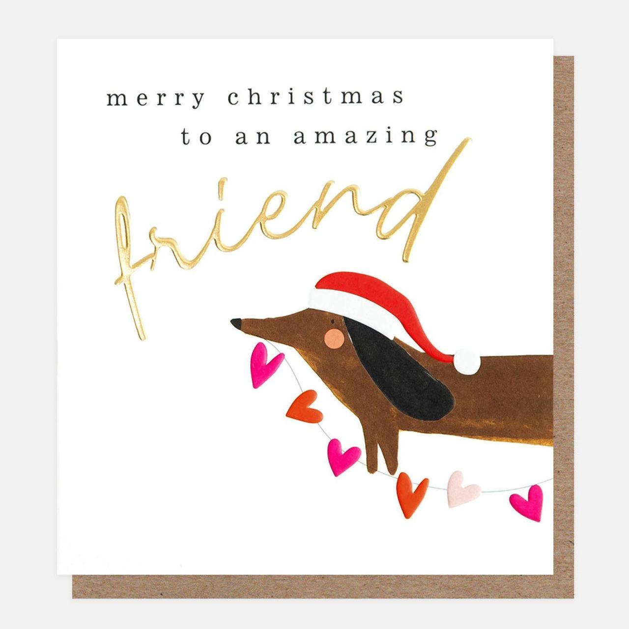 Caroline Gardner Amazing Friend Christmas Card