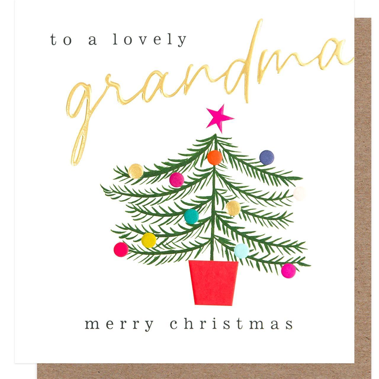 Caroline Gardner Lovely Grandma Christmas Card