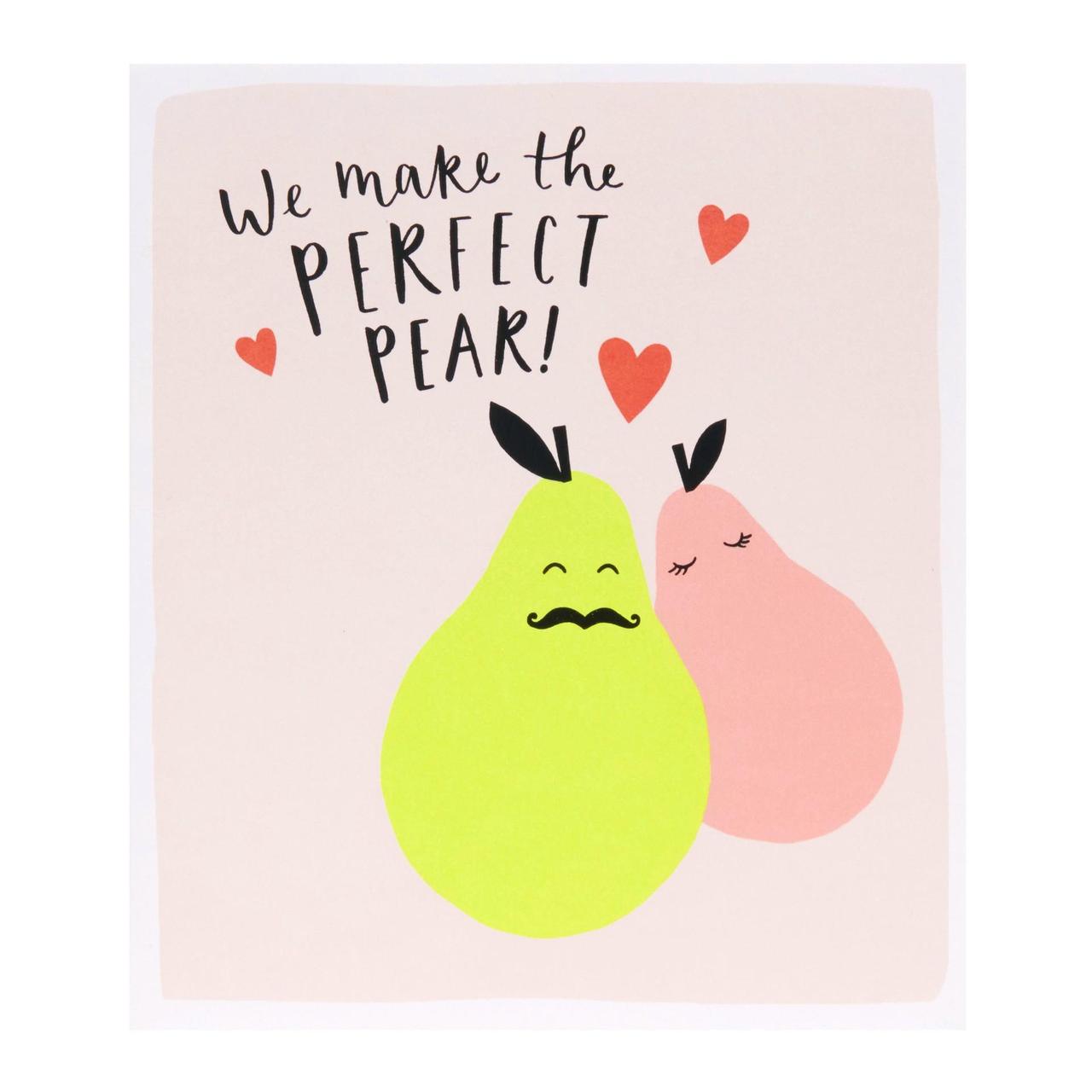 Perfect Pear Valentine's Day Card