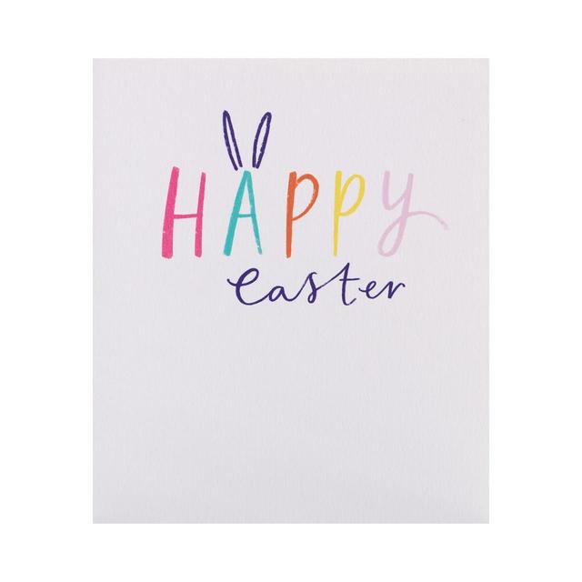 Happy Easter With Rabbit Ears Easter Card  