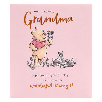 Disney Winnie the Pooh Grandma Birthday Card