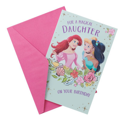 Disney Princess Daughter Birthday Card