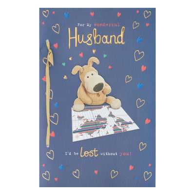 Boofle Husband Birthday card