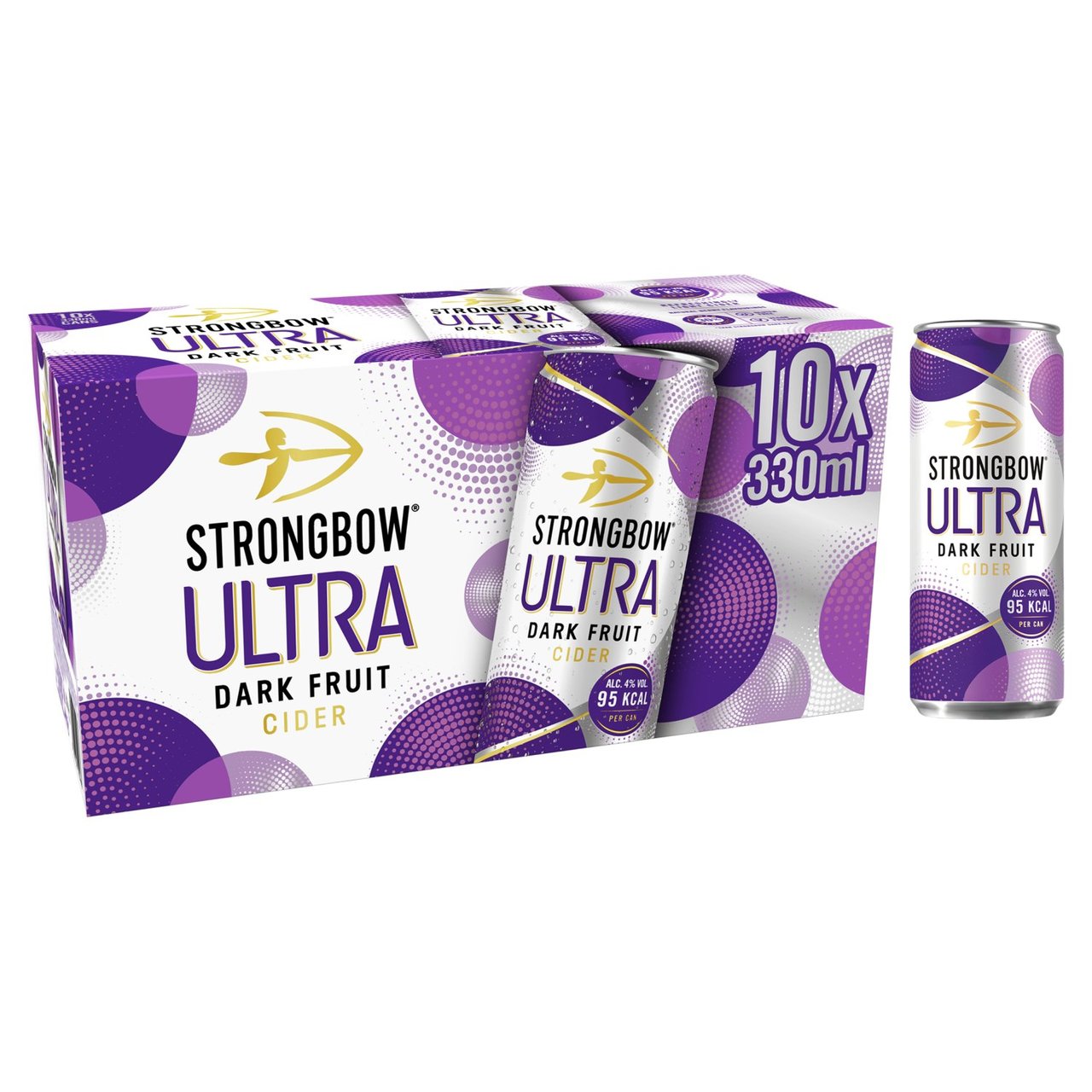 Strongbow Ultra Dark Fruit Cider Cans 10x330ml