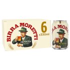 Birra Moretti Premium Lager 6 x 330ml