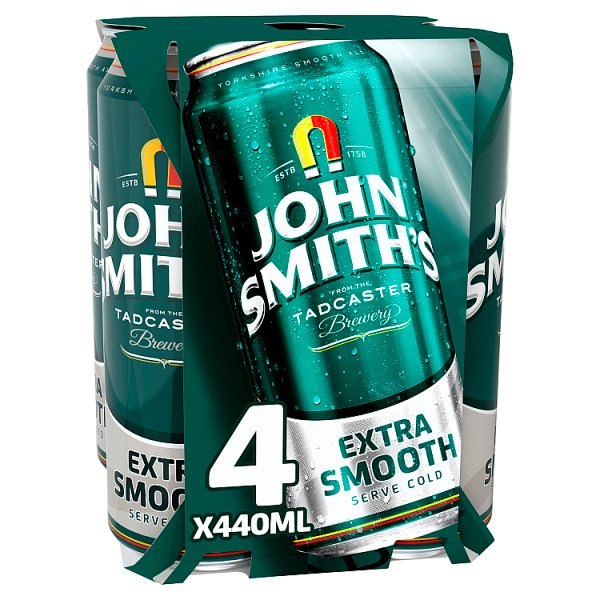 John Smith's Extra Smooth Ale Beer Cans 4 x 440ml