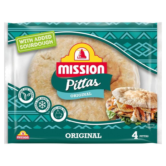 Mission Sourdough Style Pitta  4 per pack