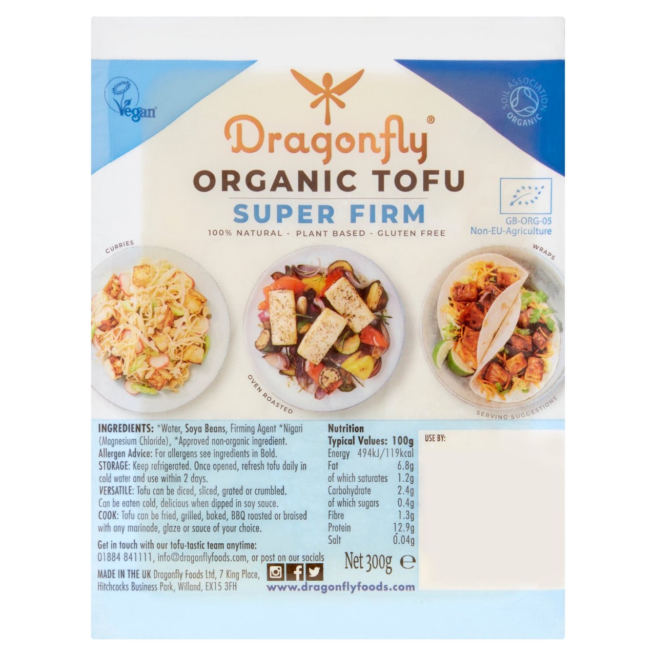 Dragonfly Gluten Free Organic Super Firm Fresh Tofu