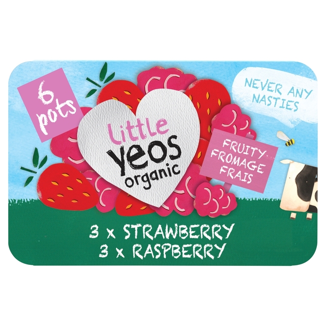 Yeo Valley Little Yeos Organic Strawberry & Raspberry Yogurt