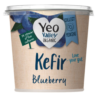 Yeo Valley Organic Kefir Blueberry Fermented Yogurt