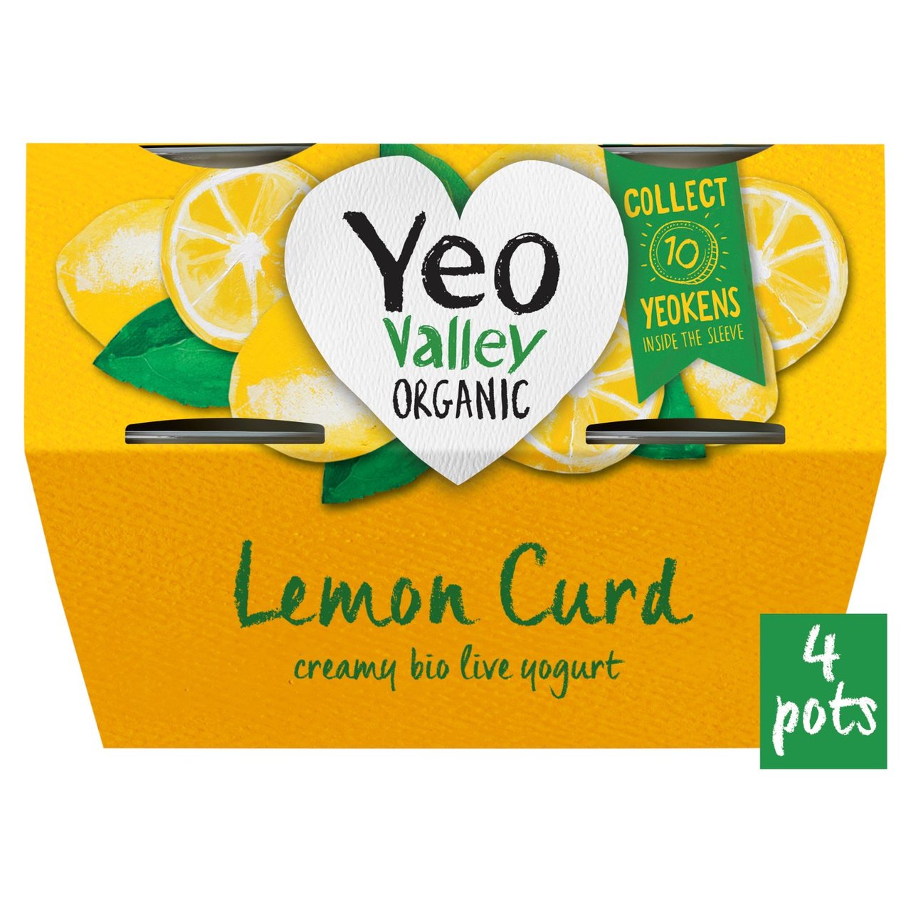 Yeo Valley Organic Lemon Curd 4 x 110g (440g)