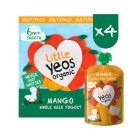 Little Yeos Organic Mango Whole Milk Yogurt 6m+ Smooth 4x90g