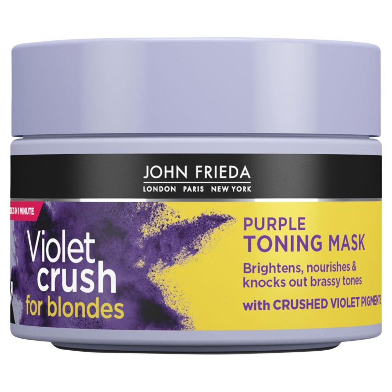 John Frieda Blonde Violet Crush Purple Toning Hair Mask - HelloSupermarket