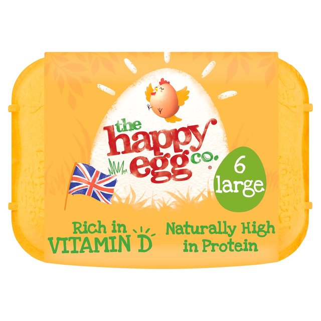 The Happy Egg Co Free Range 6 Large Eggs