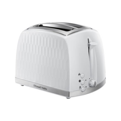 Russell Hobbs Honeycomb 2 Slice Toaster White 26060 