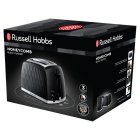 Russell Hobbs Black Honeycomb 2 Slice Toaster  