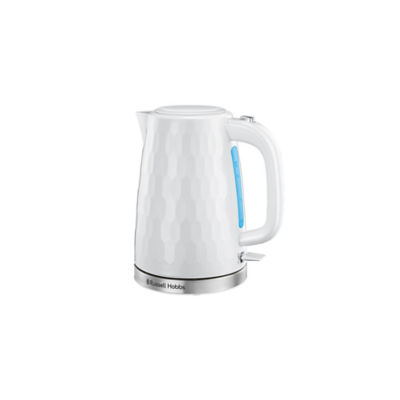 Russell Hobbs White Honeycomb Kettle 1.7L