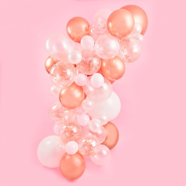 Club Green Rose Gold Balloon Arch 64 per pack