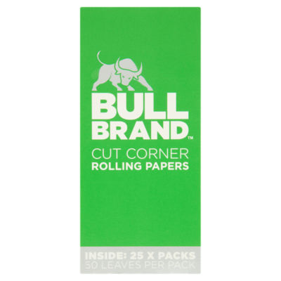 Bull Brand Cut Corner Rolling Papers - Multipack