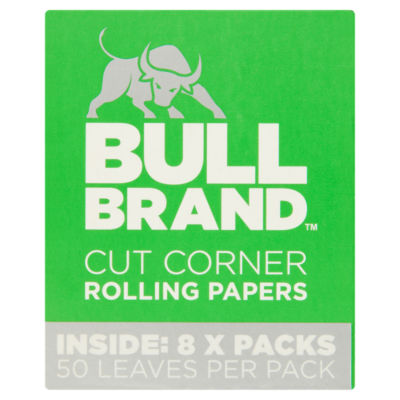 Bull Brand Cut Corner Rolling Papers - Multipack