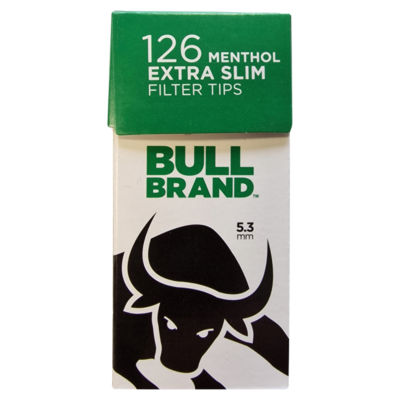 Bull Brand 126 Menthol Extra Slim Cigarette Filter Tips