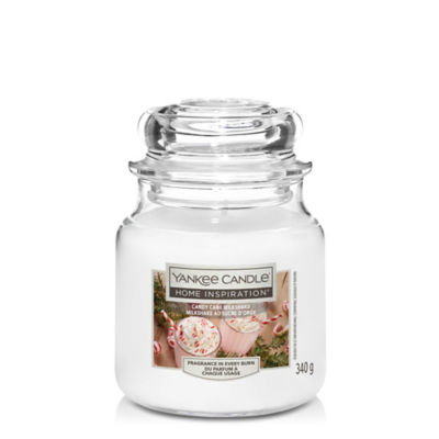 Yankee Candle Home Inspiration Candy Cane Milkshake Medium Jar Scented Candle