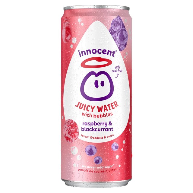 Innocent Juicy Water With Bubbles Raspberry & Blackcurrant  330ml